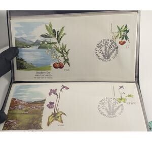 The Wildflowers Of Ireland Fleetwood 1978 5 Envelope Stamp Collection VNT